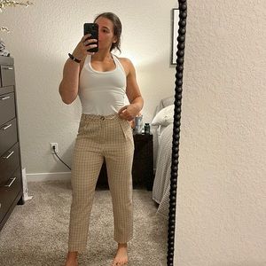 Checkered printed pants